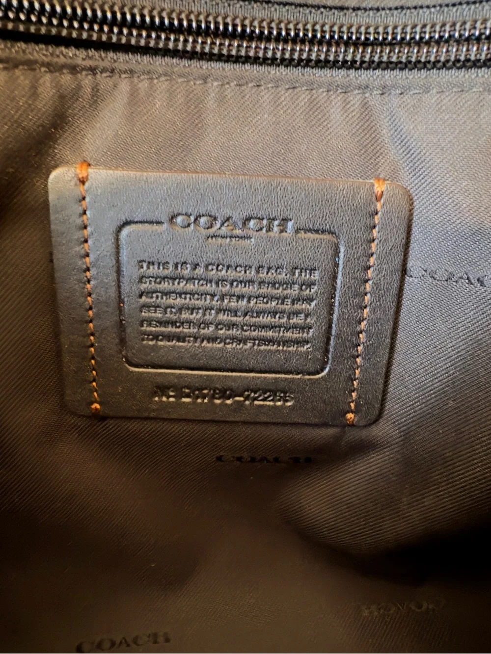 Coach Metropolitan Soft Brief in brown leather